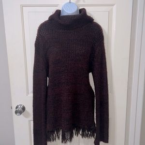 Fringe Bottom Turtleneck Sweater Altar’d State